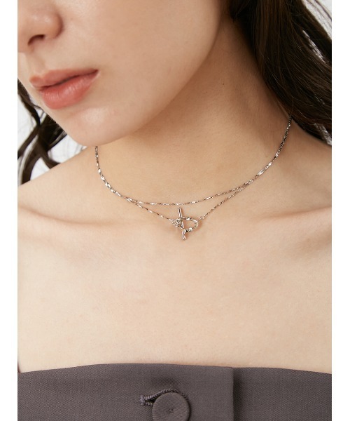 FRAY I.D（フレイアイディー）の「マルチwayリングネックレス（ネックレス・レディース・シルバー/ゴールド・FREE）」の9枚目の写真