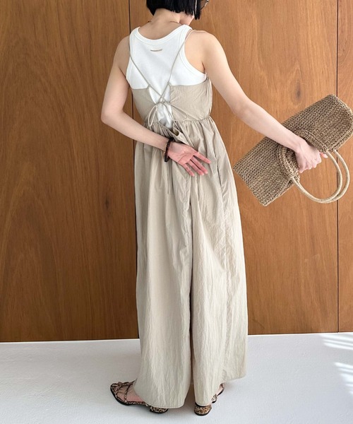 Doux archives（ドゥアルシーヴ）の「バックリボンキャミワンピース（ワンピース・レディース・ベージュ/ブラック/ブラウン・FREE）」の20枚目の写真