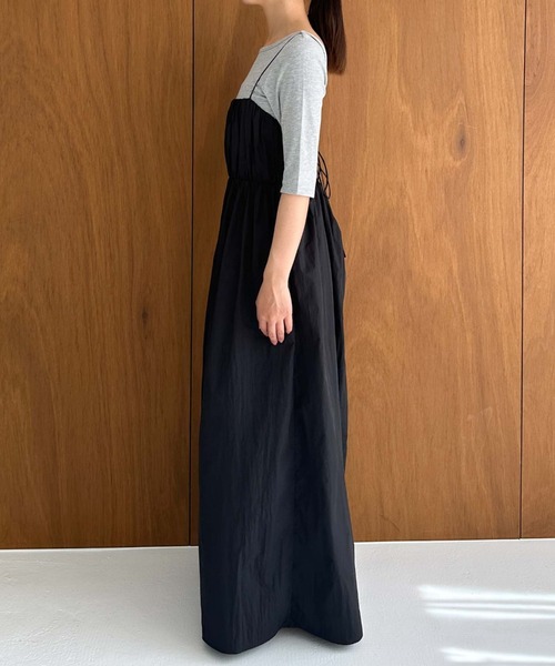 Doux archives（ドゥアルシーヴ）の「バックリボンキャミワンピース（ワンピース・レディース・ベージュ/ブラック/ブラウン・FREE）」の9枚目の写真