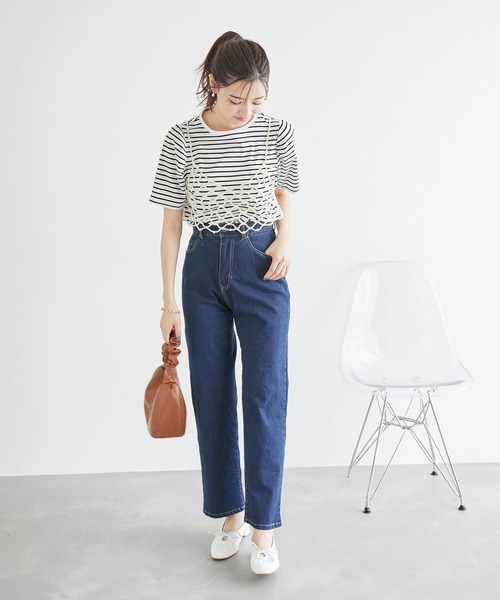 ROPE' PICNIC(ロペピクニック)の「パールビスチェ(キャミソール・レディース・ホワイト・38)」の6枚目の写真