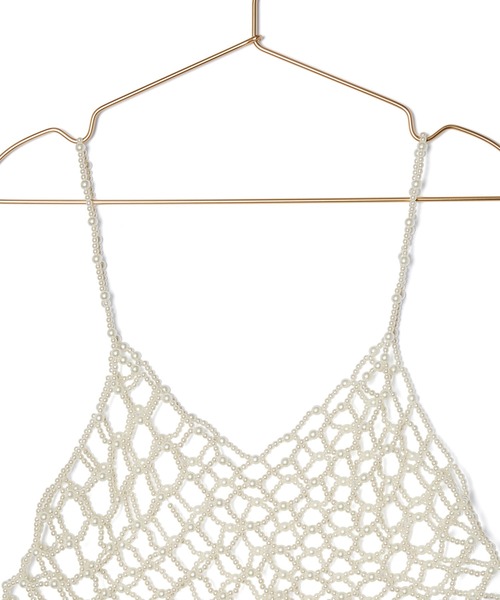 ROPE' PICNIC(ロペピクニック)の「パールビスチェ(キャミソール・レディース・ホワイト・38)」の11枚目の写真