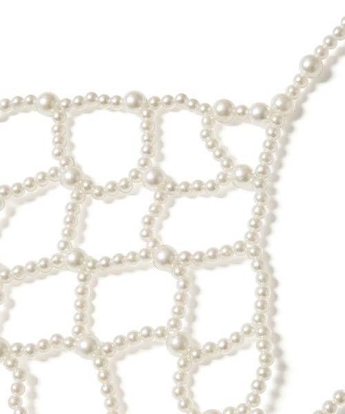 ROPE' PICNIC(ロペピクニック)の「パールビスチェ(キャミソール・レディース・ホワイト・38)」の4枚目の写真