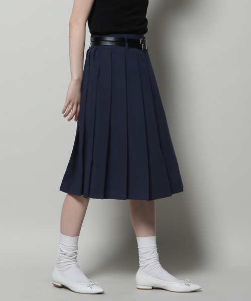 3.3 Field Trip (3.3フィールドトリップ)の「3.3 Field Trip/ベルトツキミディスカート 2110254(スカート・レディース・ネイビー/チャコール・FREE)」の22枚目の写真