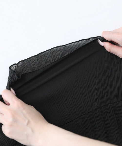 n'OrLABEL（ノアールレーベル）の「『シアー切り替えハイネックタンクトップ』（タンクトップ・レディース・ブラック/アイボリー・2/1）」の7枚目の写真