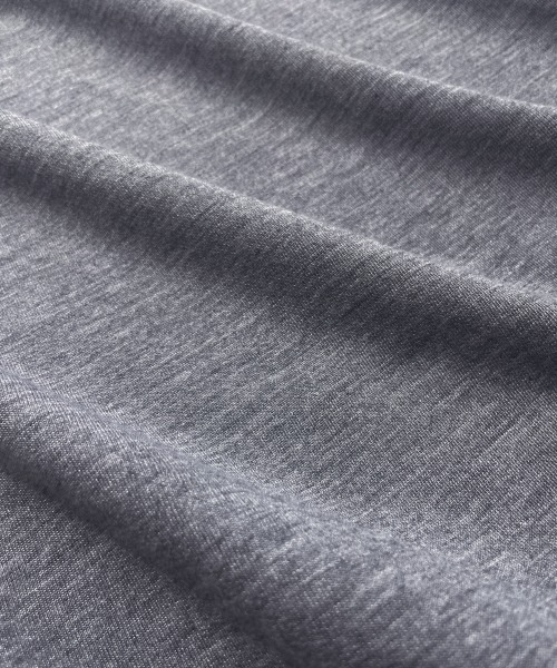 Soiunique（スワユニーク）の「重ね着風ゆったり半袖トップス ［Soiunique］（Tシャツ/カットソー・レディース・杢グレー/ブラック/オレンジ・L/LL/M）」の14枚目の写真