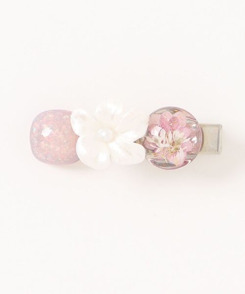 押し花ヘアクリップ セール】【eto】押し花 ヘアクリップ(MA)（バレッタ/ヘアクリップ