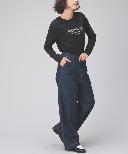 GLACIER lusso（グラシアルッソ）の「ロゴプリントＴシャツ（Tシャツ/カットソー・レディース・ブラック/ピンク/ホワイト/チャコール/カーキオリーブ・L/M/S/LL）」の10枚目の写真