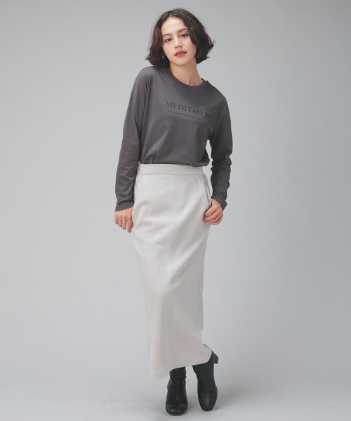 GLACIER lusso（グラシアルッソ）の「ロゴプリントＴシャツ（Tシャツ/カットソー・レディース・ブラック/ピンク/ホワイト/チャコール/カーキオリーブ・L/M/S/LL）」の19枚目の写真