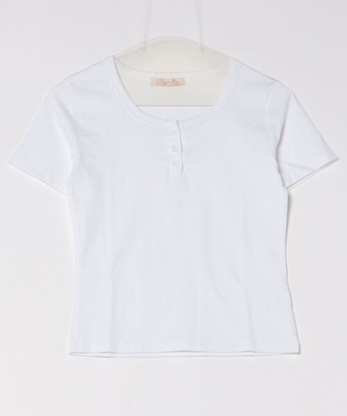 BANICO（バニコ）の「【Banico】ラウンドネックソリッドカラーTシャツ (SS)（Tシャツ/カットソー・レディース・ブラック/ホワイト/オフホワイト・FREE）」の21枚目の写真