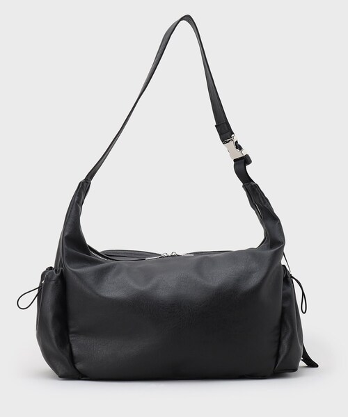 tk.TAKEO KIKUCHI（ティーケータケオキクチ）の「◆ダブルポケットビッグショルダーバッグ（ショルダーバッグ・メンズ・ブラック系7/ブラック/グレー系その他/ブラック系・00）」の18枚目の写真