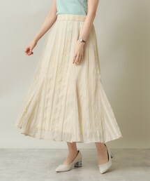 ITS'DEMO | ◆【ウエストゴム／腰回りすっきり／手洗い可】シアーチェックスカート(スカート)