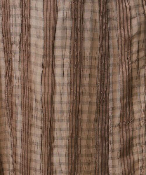 ITS'DEMO（イッツデモ）の「◆【ウエストゴム／腰回りすっきり／手洗い可】シアーチェックスカート（スカート・レディース・ダークブラウン/アイボリー/ブラック・00）」の15枚目の写真