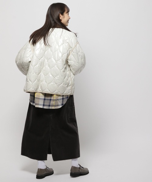 niko and...（ニコアンド）の「コールカラーキルトジャケット（その他アウター・レディース・カーキ/インディゴブルー/アイボリー/ブラック・LARGE/MEDIUM）」の9枚目の写真