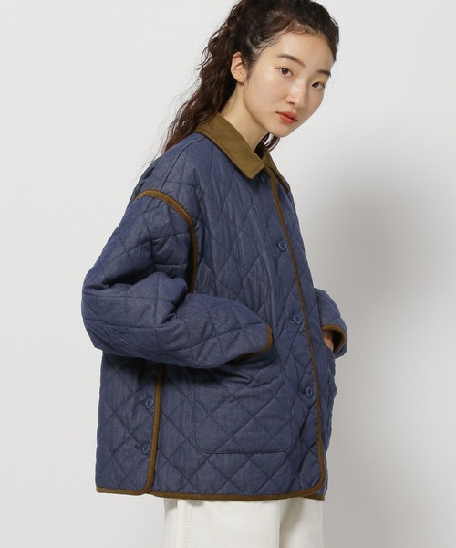 niko and...（ニコアンド）の「コールカラーキルトジャケット（その他アウター・レディース・カーキ/インディゴブルー/アイボリー/ブラック・LARGE/MEDIUM）」の19枚目の写真