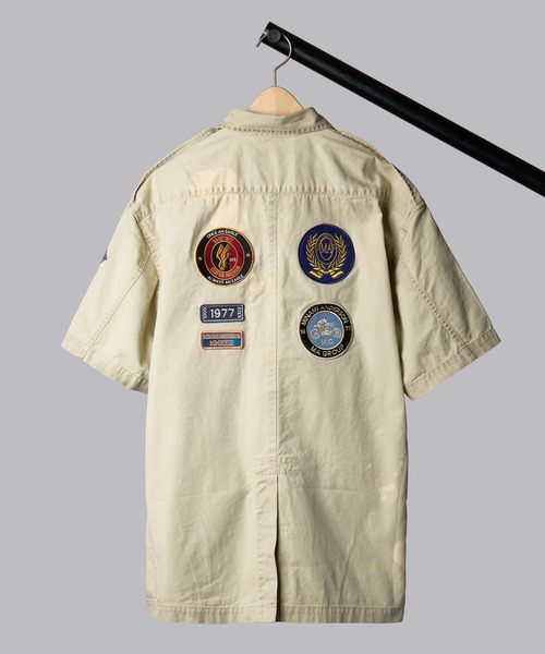 ARTCHIVES MALIBU(アートカイブス マリブ)の「【 minami Anderson / ミナミアンダーソン 】BOYSCOUT SAFARI AF JKT-PATCHES / ボーイスカウト サファリ パッチ ジャケット(ミリタリージャケット・メンズ・ベージュ・MEDIUM/LARGE)」の5枚目の写真