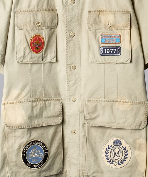 ARTCHIVES MALIBU(アートカイブス マリブ)の「【 minami Anderson / ミナミアンダーソン 】BOYSCOUT SAFARI AF JKT-PATCHES / ボーイスカウト サファリ パッチ ジャケット(ミリタリージャケット・メンズ・ベージュ・MEDIUM/LARGE)」の12枚目の写真
