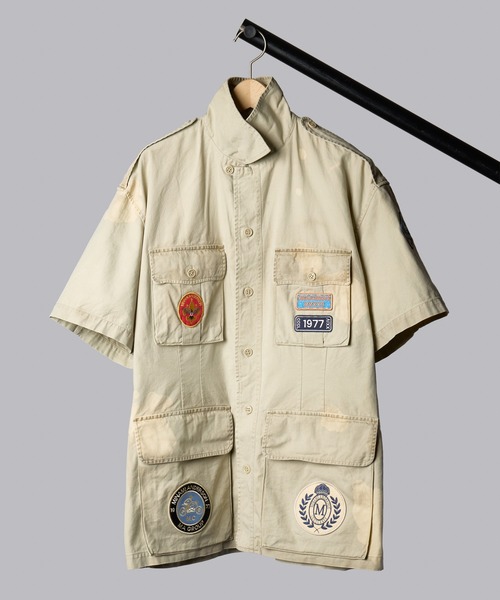 ARTCHIVES MALIBU(アートカイブス マリブ)の「【 minami Anderson / ミナミアンダーソン 】BOYSCOUT SAFARI AF JKT-PATCHES / ボーイスカウト サファリ パッチ ジャケット(ミリタリージャケット・メンズ・ベージュ・MEDIUM/LARGE)」の6枚目の写真