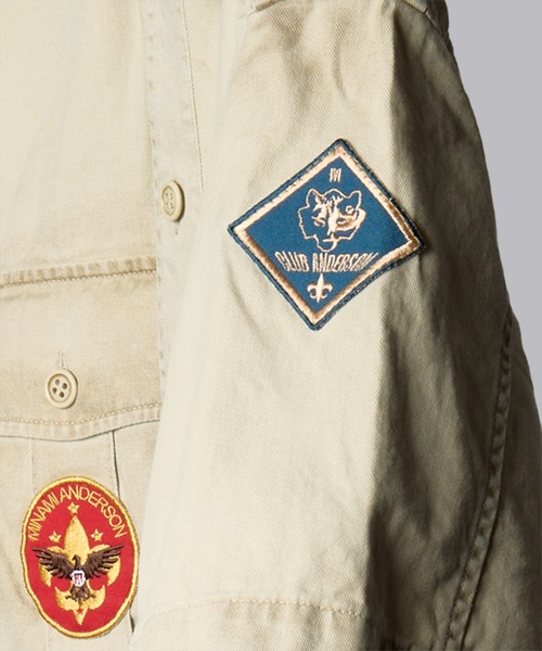 ARTCHIVES MALIBU(アートカイブス マリブ)の「【 minami Anderson / ミナミアンダーソン 】BOYSCOUT SAFARI AF JKT-PATCHES / ボーイスカウト サファリ パッチ ジャケット(ミリタリージャケット・メンズ・ベージュ・MEDIUM/LARGE)」の14枚目の写真