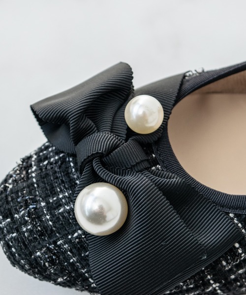 Bridget Birkin（ブリジットバーキン）の「【Bridget Birkin】ビッグパールリボンフラットシューズ(541528)（パンプス・レディース・ブラウン系その他/ベージュ系その他/ブラック系その他/ブラック系その他2・22.5/23/24/23.5/24.5）」の17枚目の写真