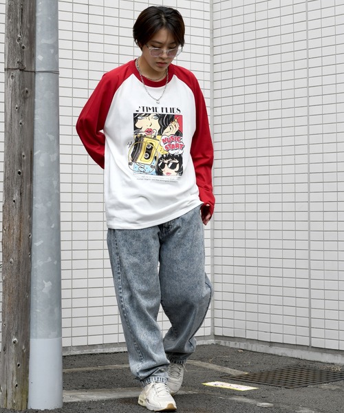 Starting Over(スターティングオーバー)の「vintage like loose fit tapered denim pants/ヴィンテージ ライク ルーズフィット テーパード デニムパンツ(デニムパンツ・メンズ・ケミカルウォッシュ/ブラック/ブラック系その他・M/L/XL)」の11枚目の写真