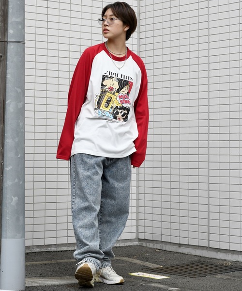 Starting Over(スターティングオーバー)の「vintage like loose fit tapered denim pants/ヴィンテージ ライク ルーズフィット テーパード デニムパンツ(デニムパンツ・メンズ・ケミカルウォッシュ/ブラック/ブラック系その他・M/L/XL)」の12枚目の写真