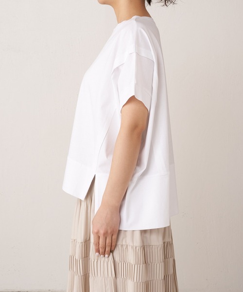 Jena espace merveilleux（ジェナ　エスパスメルヴェイユ）の「【ジェナの定番】ビッグ変形Tシャツ（Tシャツ/カットソー・レディース・オフホワイト・FREE）」の9枚目の写真