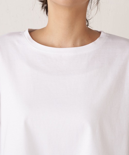 Jena espace merveilleux（ジェナ　エスパスメルヴェイユ）の「【ジェナの定番】ビッグ変形Tシャツ（Tシャツ/カットソー・レディース・オフホワイト・FREE）」の11枚目の写真