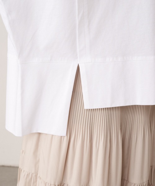 Jena espace merveilleux（ジェナ　エスパスメルヴェイユ）の「【ジェナの定番】ビッグ変形Tシャツ（Tシャツ/カットソー・レディース・オフホワイト・FREE）」の13枚目の写真