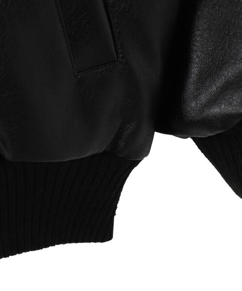 WEGO（ウィゴー）の「WEGO/ヴィンテージライク フェイクレザー リバーシブルブルゾン（ライダースジャケット・レディース・ブラック・MEDIUM/SMALL）」の17枚目の写真