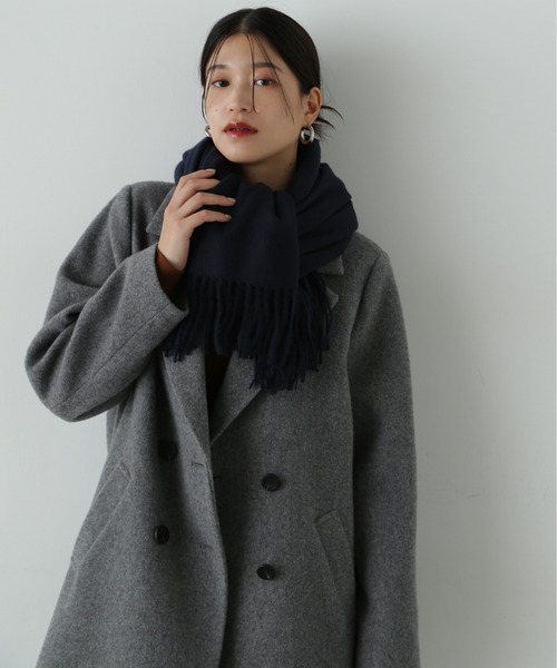 N.（N. Natural Beauty Basic）（エヌエヌナチュラルビューティーベーシック）の「◆ベーシックストール（ストール/ショール・レディース・ネイビー/レッド/オフホワイト・ﾌﾘ-）」の9枚目の写真
