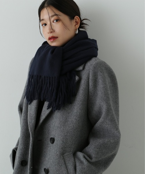 N.（N. Natural Beauty Basic）（エヌエヌナチュラルビューティーベーシック）の「◆ベーシックストール（ストール/ショール・レディース・ネイビー/レッド/オフホワイト・ﾌﾘ-）」の10枚目の写真