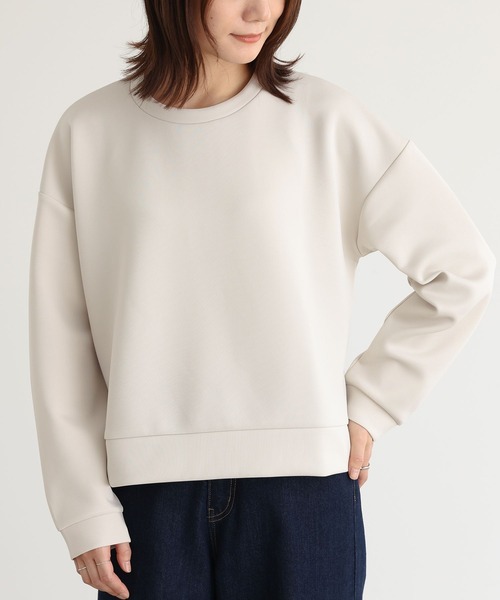 n'OrLABEL(ノアールレーベル)の「『サイドファスナーダンボールプルオーバー』(スウェット・レディース・アイボリー/ブラック/チャコール・1/2)」の4枚目の写真