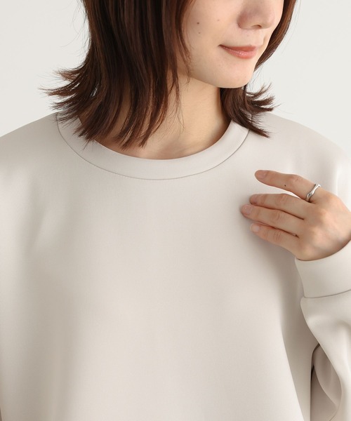 n'OrLABEL(ノアールレーベル)の「『サイドファスナーダンボールプルオーバー』(スウェット・レディース・アイボリー/ブラック/チャコール・1/2)」の8枚目の写真