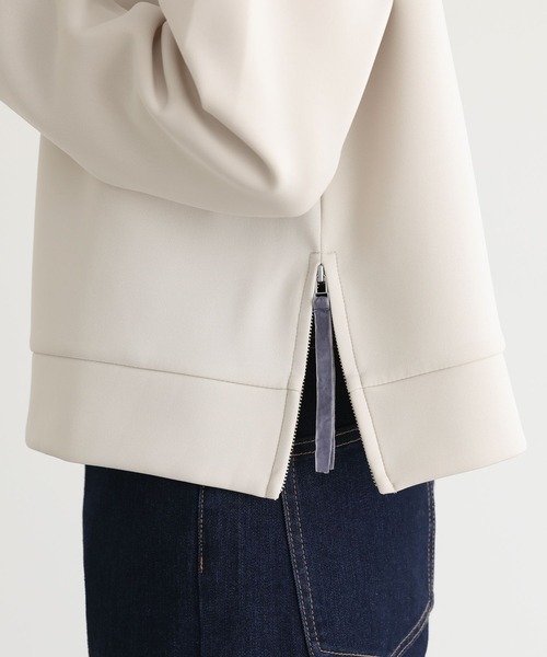 n'OrLABEL(ノアールレーベル)の「『サイドファスナーダンボールプルオーバー』(スウェット・レディース・アイボリー/ブラック/チャコール・1/2)」の10枚目の写真