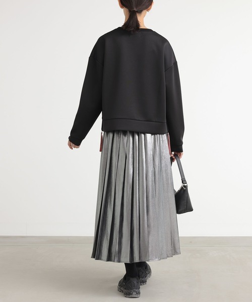 n'OrLABEL(ノアールレーベル)の「『サイドファスナーダンボールプルオーバー』(スウェット・レディース・アイボリー/ブラック/チャコール・1/2)」の21枚目の写真