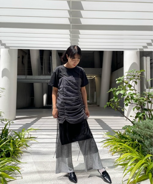 ketty cherie(ケティシェリー)の「ハーフスリーブカットワンピース(ワンピース・レディース・ホワイト/ブラック・M)」の3枚目の写真