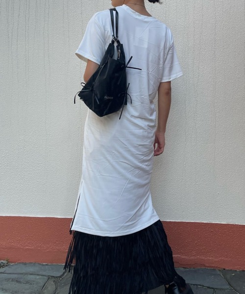 ketty cherie(ケティシェリー)の「ハーフスリーブカットワンピース(ワンピース・レディース・ホワイト/ブラック・M)」の20枚目の写真