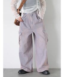 ehka sopo | フロントタックカーゴデニムパンツ(その他パンツ)