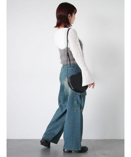 ehka sopo(エヘカソポ)の「フロントタックカーゴデニムパンツ(その他パンツ・レディース・ピンク/サックスブルー/ブルー・F)」の14枚目の写真