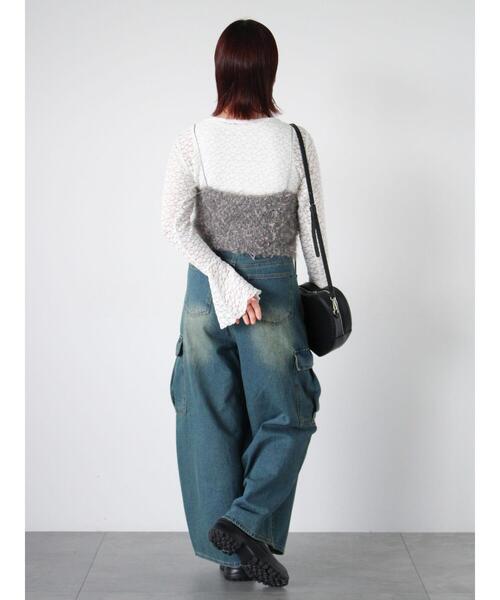 ehka sopo(エヘカソポ)の「フロントタックカーゴデニムパンツ(その他パンツ・レディース・ピンク/サックスブルー/ブルー・F)」の15枚目の写真