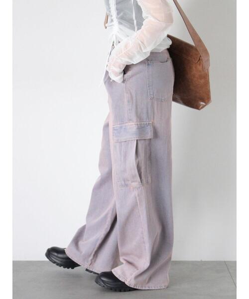 ehka sopo(エヘカソポ)の「フロントタックカーゴデニムパンツ(その他パンツ・レディース・ピンク/サックスブルー/ブルー・F)」の16枚目の写真