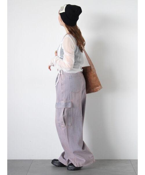 ehka sopo(エヘカソポ)の「フロントタックカーゴデニムパンツ(その他パンツ・レディース・ピンク/サックスブルー/ブルー・F)」の20枚目の写真