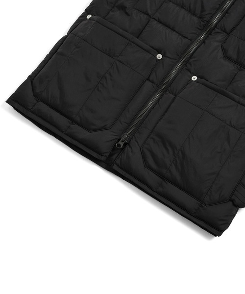 TAION（タイオン）の「【TAION(タイオン)】〈ユニセックス〉ワーク リブネックWジップ ダウンベスト（ダウンベスト・メンズ・サンドベージュ/ダークネイビー/チャコール/ダークブラウン/ダークオリーブ/ブラック/ブラック系4・XL/M/L/XS/S）」の22枚目の写真