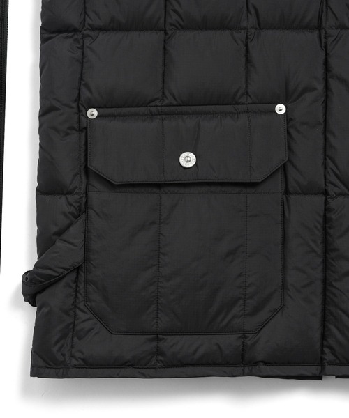 TAION（タイオン）の「【TAION(タイオン)】〈ユニセックス〉ワーク リブネックWジップ ダウンベスト（ダウンベスト・メンズ・サンドベージュ/ダークネイビー/チャコール/ダークブラウン/ダークオリーブ/ブラック/ブラック系4・XL/M/L/XS/S）」の20枚目の写真