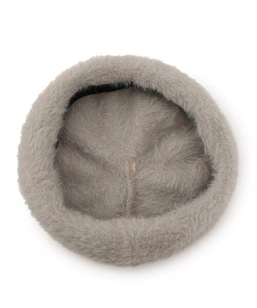 grove(グローブ)の「◆ふんわりシャギーベレー(ハンチング/ベレー帽・レディース・ライトグレー/ブラック/ベビーピンク/チャコールグレー・00)」の8枚目の写真