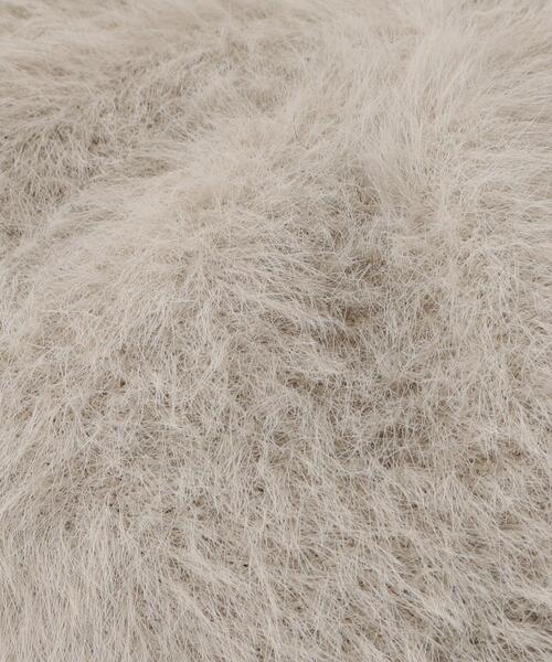 grove(グローブ)の「◆ふんわりシャギーベレー(ハンチング/ベレー帽・レディース・ライトグレー/ブラック/ベビーピンク/チャコールグレー・00)」の9枚目の写真