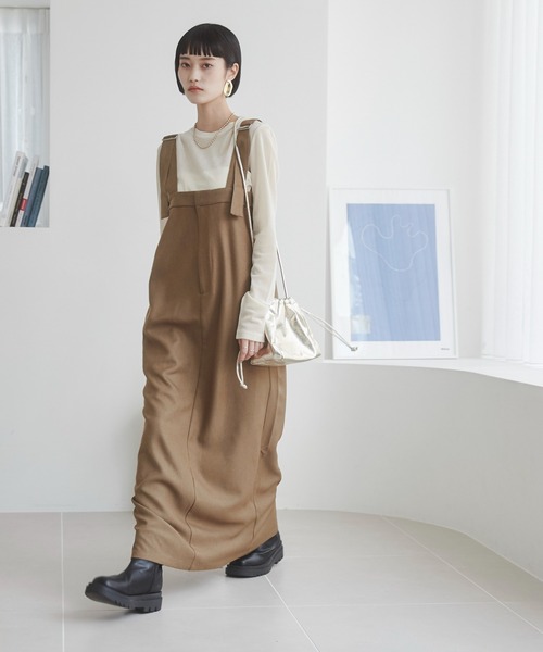 【セール】エステルツイルベルトジャンスカ / ジャンパースカート（ジャンパースカート）｜ANGIE（アンジー）