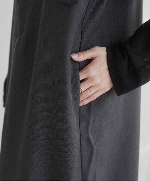 ANGIE（アンジー）の「エステルツイルベルトジャンスカ / ジャンパースカート（ジャンパースカート・レディース・ダークグレー/ベージュ/ブラック・FREE）」の15枚目の写真