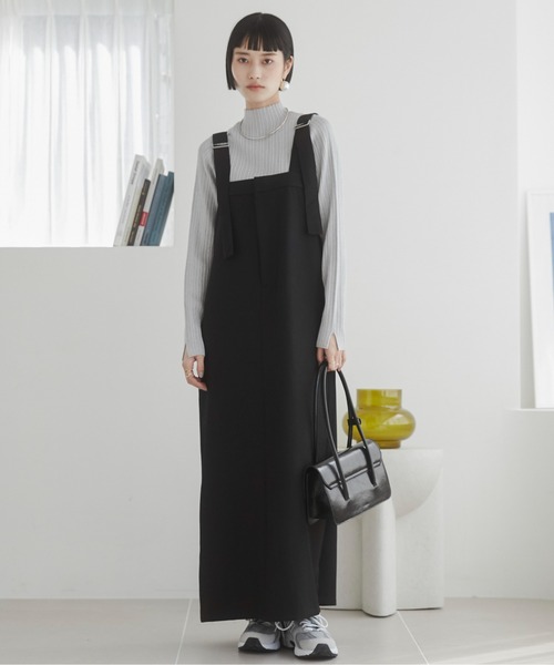 ANGIE（アンジー）の「エステルツイルベルトジャンスカ / ジャンパースカート（ジャンパースカート・レディース・ダークグレー/ベージュ/ブラック・FREE）」の20枚目の写真