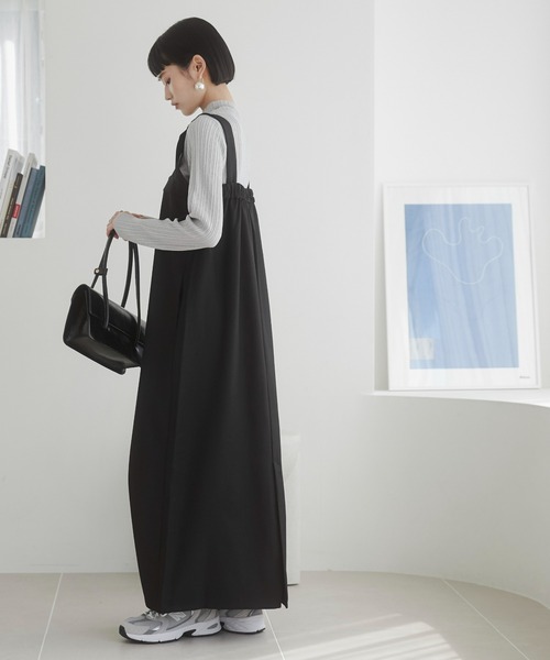 ANGIE（アンジー）の「エステルツイルベルトジャンスカ / ジャンパースカート（ジャンパースカート・レディース・ダークグレー/ベージュ/ブラック・FREE）」の22枚目の写真